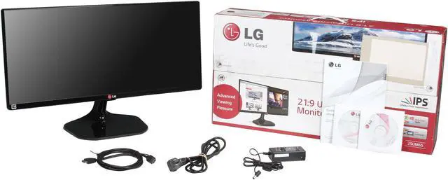 Alt view image 7 of 7 - LG 25UM65-P Black 25" 14ms HDMI Widescreen LED Backlight LCD Monitor IPS 250 cd/m2 1,000:1 Built-in Speakers (LG recertified Grade A)