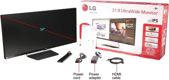 Alt view image 7 of 7 - LG 34UM64-P 34" Quad HD 2560 x 1080 2K Resolution 60Hz DVI-D 2xHDMI DisplayPort 4-Screen Split Flicker-Safe Built-in Speakers UltraWide LED Backlit IPS Monitor