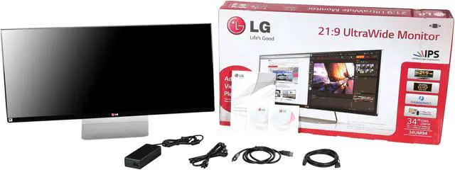 Alt view image 7 of 7 - LG 34UM94-P Black 34" 5ms Widescreen LED Backlight LCD Monitor IPS Built-in Speakers