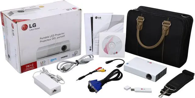 Alt view image 9 of 9 - LG PB63U 1280 x 800 LED Home Theater Projector 500 ANSI lumens 15000:1