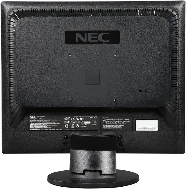 Alt view image 5 of 8 - NEC Display Solutions 19" SXGA LCD Monitor 5 ms D-Sub, DVI-D AccuSync AS191-BK