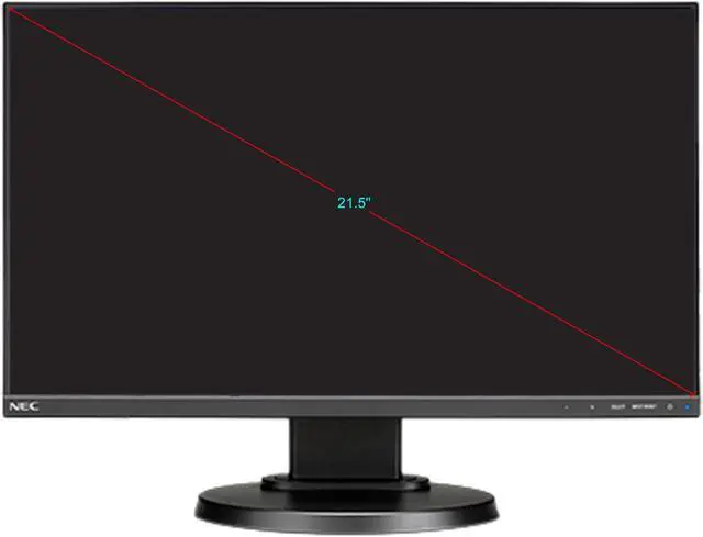 Alt view image 2 of 13 - NEC E221N-BK 22" (21.5" Viewable) 16:9 Narrow Bezel IPS Monitor