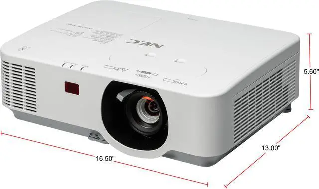 Alt view image 2 of 3 - NEC Display Solutions P474W 1280 x 800 4700 Lumens LCD Projector 18,000:1 RJ45