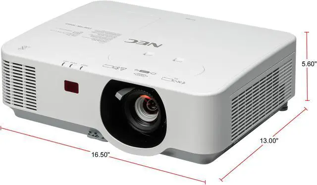 Alt view image 2 of 3 - NEC Display Solutions P554W 1280 x 800 5500 Lumens LCD Projector 20,000:1 RJ45
