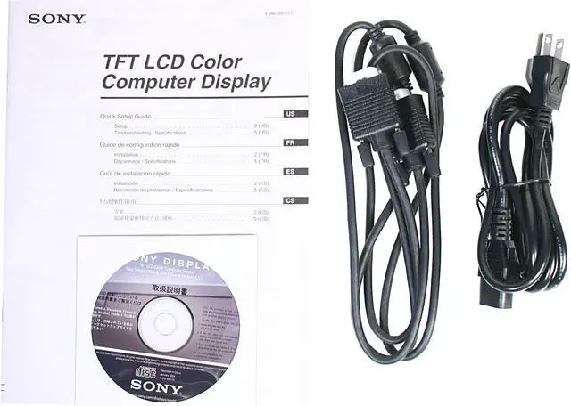 Alt view image 6 of 6 - SONY 17" Active Matrix, TFT LCD SXGA LCD Monitor 16 ms SDM-S73/B