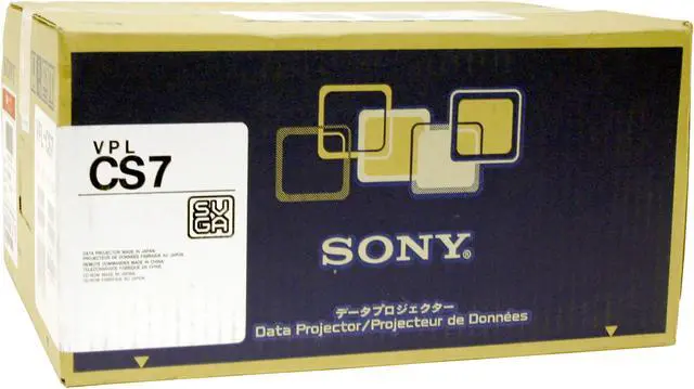 Alt view image 7 of 7 - SONY VPL-CS7 800 x 600 1800 ANSI Lumens LCD Projector 350:1