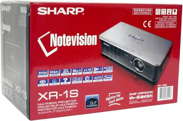 Alt view image 10 of 10 - SHARP XR-1S 800 x 600 1100 Lumens DLP Projector 1500:1