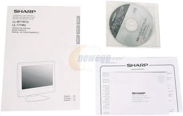 Alt view image 8 of 10 - SHARP 17" TFT LCD LCD Monitor 25 ms LL-171MU