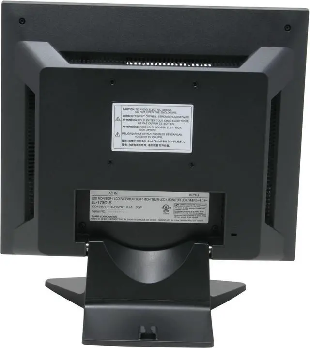 Alt view image 6 of 10 - SHARP 17" TFT LCD SXGA LCD Monitor 12 ms LL-173C