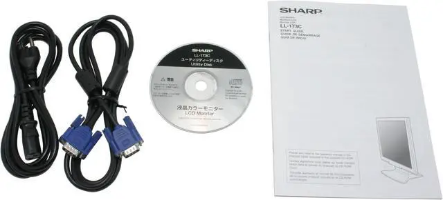 Alt view image 9 of 10 - SHARP 17" TFT LCD SXGA LCD Monitor 12 ms LL-173C