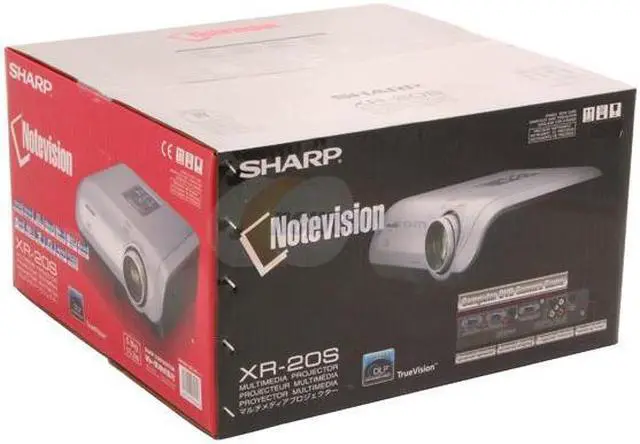 Alt view image 10 of 10 - SHARP XR-20S 800 x 600 2300 ANSI Lumens Standard Mode; 2000 ANSI Lumens Low Power Mode DLP Projector 2000:1