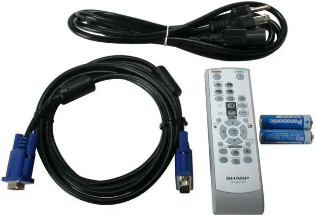 Alt view image 9 of 13 - SHARP XR-40X 1024 x 768 2600 ANSI Lumens DLP Projector 2200:1