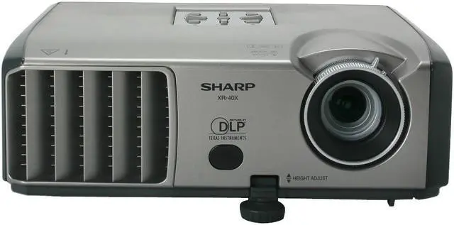 Alt view image 2 of 13 - SHARP XR-40X 1024 x 768 2600 ANSI Lumens DLP Projector 2200:1