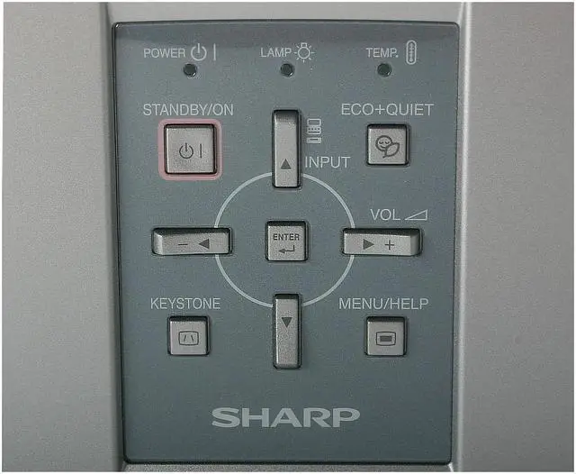 Alt view image 5 of 13 - SHARP XR-40X 1024 x 768 2600 ANSI Lumens DLP Projector 2200:1