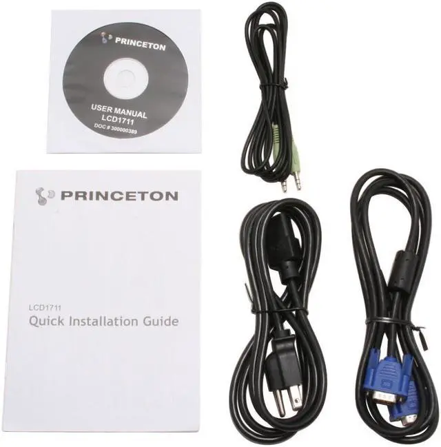 Alt view image 8 of 9 - PRINCETON 17" Active Matrix, TFT LCD SXGA LCD Monitor 12 ms D-Sub LCD1711