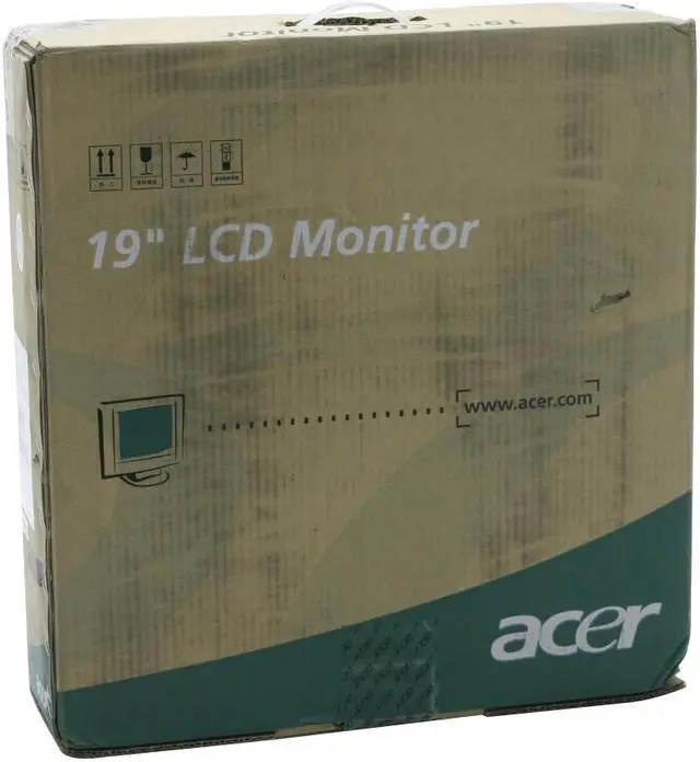 Alt view image 8 of 8 - Acer 19" Active Matrix, TFT LCD SXGA LCD Monitor 16 ms D-Sub AL1912b