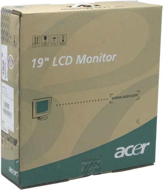 Alt view image 6 of 6 - Acer 19" TFT LCD SXGA LCD Monitor 12 ms AL1914