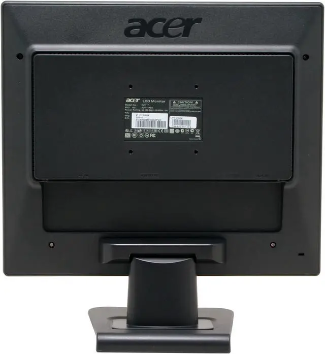 Alt view image 7 of 9 - Acer 17" TFT LCD SXGA LCD Monitor 8 ms D-Sub AL1717 Abm