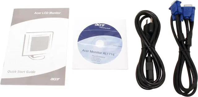Alt view image 8 of 9 - Acer 17" Active Matrix, TFT LCD SXGA LCD Monitor 12 ms AL1716 b