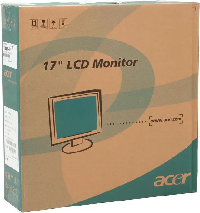 Alt view image 9 of 9 - Acer 17" Active Matrix, TFT LCD SXGA LCD Monitor 12 ms AL1716 b