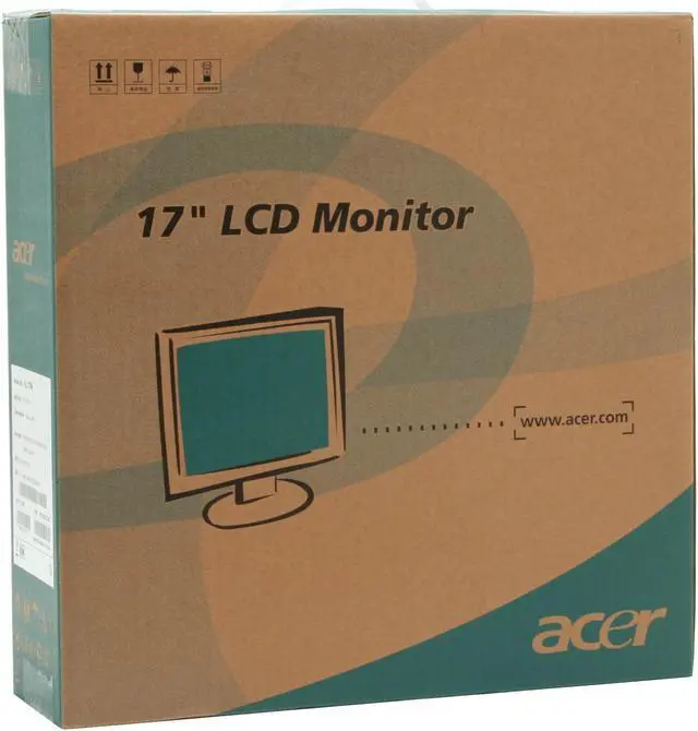 Alt view image 10 of 10 - Acer 17" TFT LCD SXGA LCD Monitor 12 ms D-Sub AL1706b