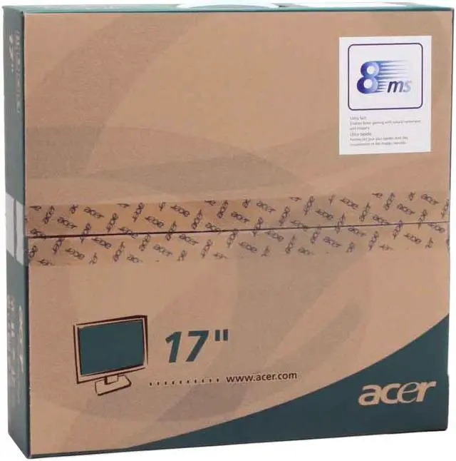 Alt view image 7 of 7 - Acer 17" TFT LCD SXGA LCD Monitor 8 ms D-Sub AL1706Ab