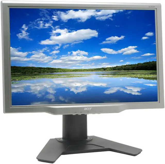 Alt view image 3 of 10 - Acer 24" Active Matrix, TFT LCD WUXGA LCD Monitor with Height Adjustments 6ms (GTG) D-Sub, DVI AL2423Wdr