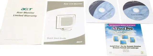 Alt view image 9 of 10 - Acer 24" Active Matrix, TFT LCD WUXGA LCD Monitor with Height Adjustments 6ms (GTG) D-Sub, DVI AL2423Wdr