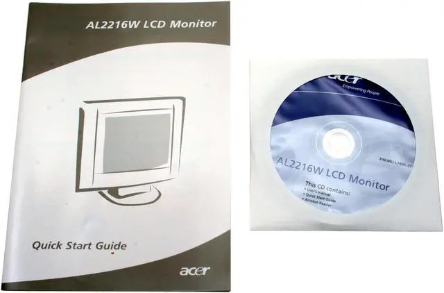 Alt view image 10 of 11 - Acer 22" Active Matrix, TFT LCD WSXGA LCD Monitor with HDCP support 5 ms D-Sub, DVI-D AL2216Wbd