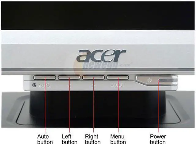 Alt view image 4 of 10 - Acer 26" WUXGA LCD Monitor with HDCP support 5ms (GTG) D-Sub, DVI AL2616Wd