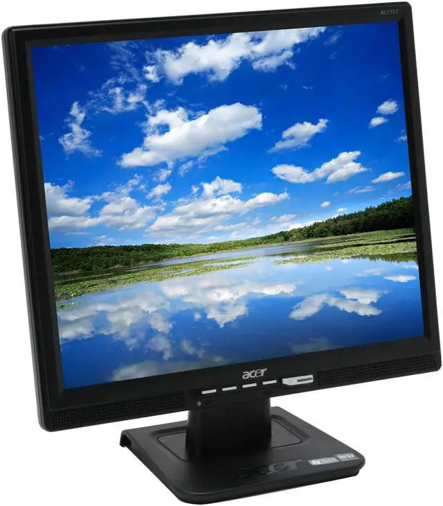 Alt view image 3 of 14 - Acer 17" SXGA LCD Monitor 5 ms D-Sub AL1717 FB