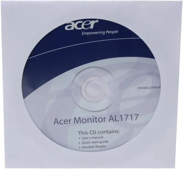 Alt view image 13 of 14 - Acer 17" SXGA LCD Monitor 5 ms D-Sub AL1717 FB