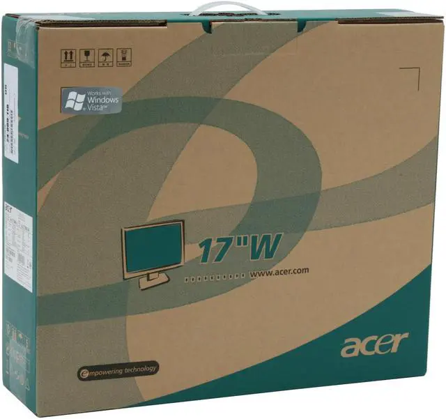 Alt view image 10 of 10 - Acer 17" WXGA+ LCD Monitor 16 ms D-Sub AL1716WAb