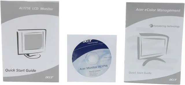 Alt view image 9 of 10 - Acer 17" WXGA+ LCD Monitor 16 ms D-Sub AL1716WAb