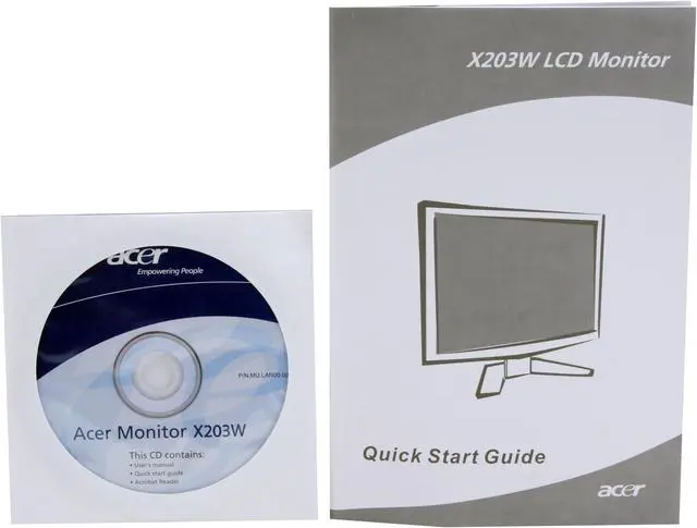 Alt view image 11 of 12 - Acer 20" LCD Monitor 5 ms D-Sub, DVI X203Wbd