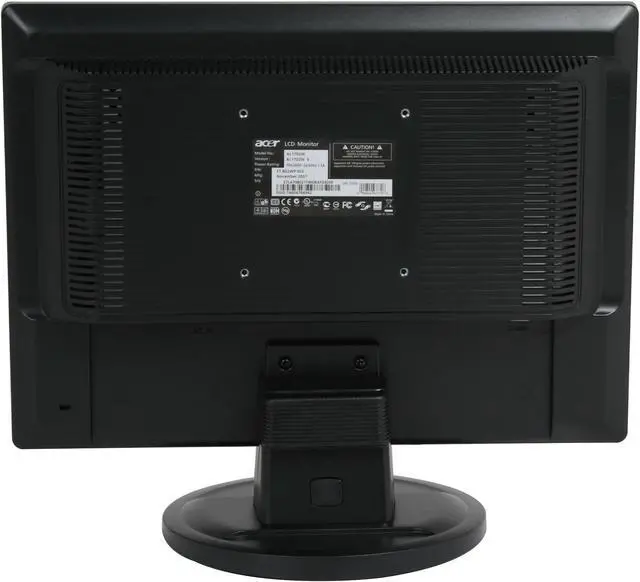 Alt view image 5 of 12 - Acer 17" WXGA+ LCD Monitor 8 ms D-Sub AL1702Wb