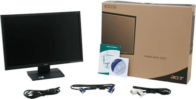 Alt view image 2 of 2 - Acer 22" WSXGA+ LCD Monitor 5 ms D-Sub, DVI-D V223Wbd