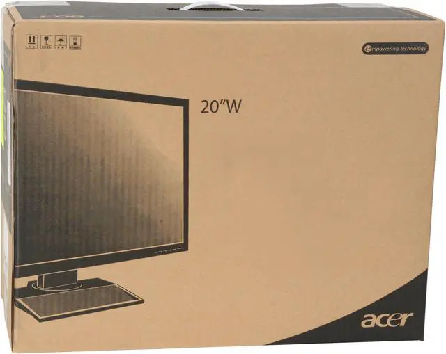 Alt view image 10 of 10 - Acer B203Wbdmr Black 20" 5ms  Widescreen LCD Monitor with Height & Pivot Adjustments 300 cd/m2 2500:1 (DCR) Built-in Speakers