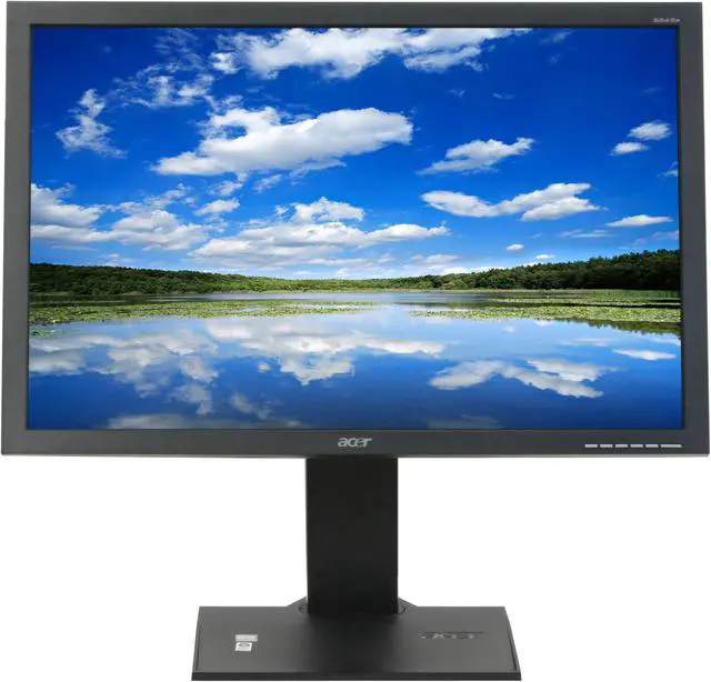 Alt view image 2 of 17 - Acer 24" WUXGA LCD Monitor with HDCP Support and Height & Pivot Adjustments 5 ms D-Sub, DVI B243Wbdr