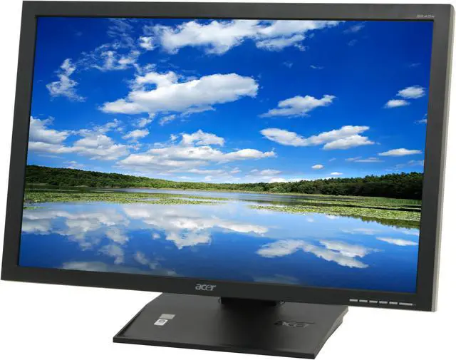 Alt view image 9 of 17 - Acer 24" WUXGA LCD Monitor with HDCP Support and Height & Pivot Adjustments 5 ms D-Sub, DVI B243Wbdr