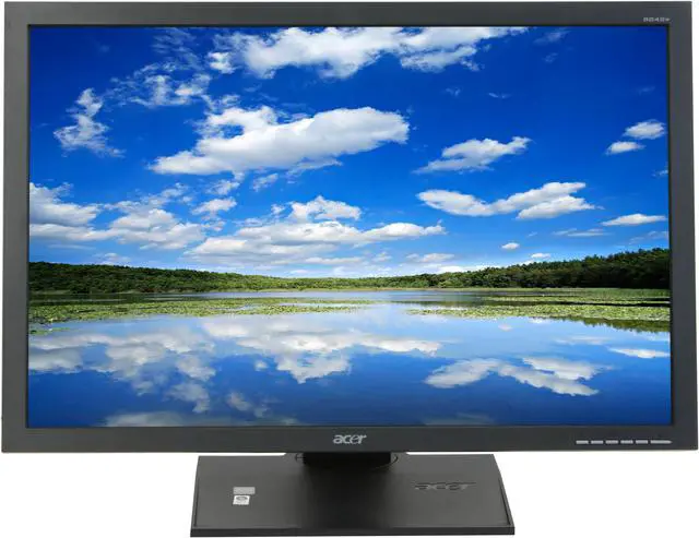 Alt view image 10 of 17 - Acer 24" WUXGA LCD Monitor with HDCP Support and Height & Pivot Adjustments 5 ms D-Sub, DVI B243Wbdr