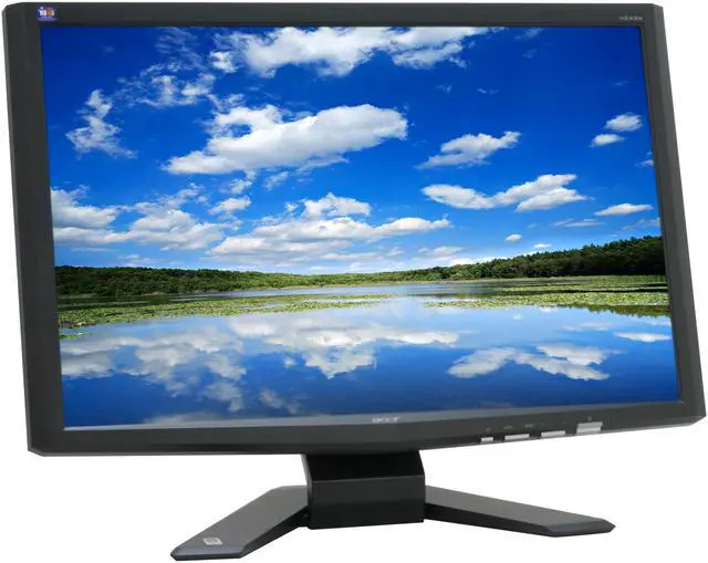 Alt view image 3 of 12 - Acer X243Wbd Black 24" 5ms Widescreen LCD Monitor 400 cd/m2 3000:1 ACM with HDCP support