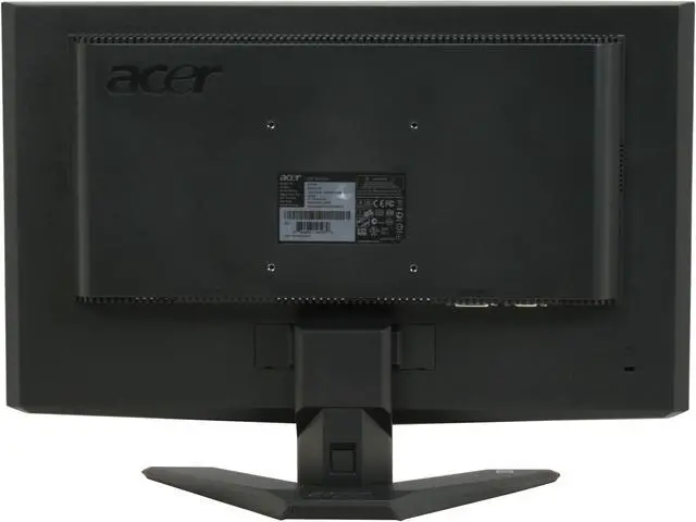 Alt view image 6 of 14 - Acer X203Hbd Black 20" 16:9 5ms Widescreen LCD Monitor  300 cd/m2 10000:1 w/ HDCP Support