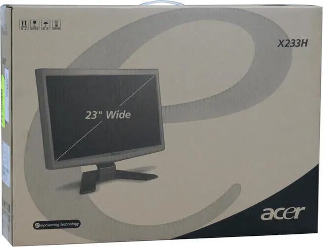 Alt view image 13 of 13 - Acer X233Hbid Black 23" 5ms HDMI Full 1080P Widescreen LCD Monitor 300 cd/m2 40000:1 (ACM)