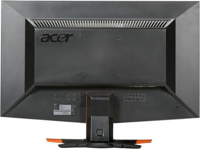 Alt view image 5 of 8 - Acer GD235HZbid Black / Orange 23.6" HDMI Widescreen 1080p NVIDIA LCD 120Hz 3D Monitor 300 cd/m2 ACM 80000:1