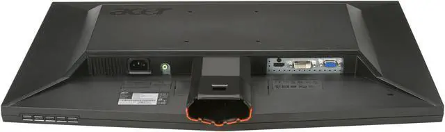 Alt view image 7 of 8 - Acer GD235HZbid Black / Orange 23.6" HDMI Widescreen 1080p NVIDIA LCD 120Hz 3D Monitor 300 cd/m2 ACM 80000:1