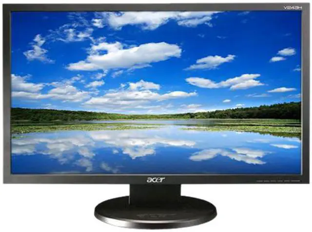 Main image of Acer V243HAJbd Black 24" 2ms(GTG) Widescreen LCD Monitor 300 cd/m2 ACM 80000:1(1000:1)
