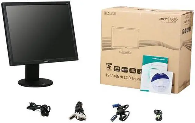 Alt view image 7 of 7 - Acer B193DJbmdh Black 19" 5ms Swivel & Height Adjustable LCD Monitor 250 cd/m2 ACM 50000:1(800:1) Built-in Speakers