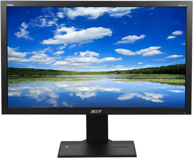 Alt view image 2 of 10 - Acer B273Hbmidhz Black 27" 5ms HDMI Swivel & Height Adjustable Widescreen LCD Monitor 300 cd/m2 ACM 80000:1(1000:1) Built-in Speakers & USB