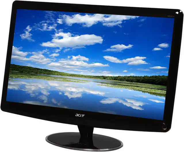 Alt view image 3 of 8 - Acer D241Hbmi Glossy Black 24" HDMI LCD multi-functional monitor w/ 5in1 card reader & 8 widget support & Wired Keyboard and Mouse 300cd/m2 80,000:1